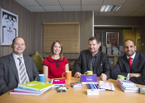 TEAM: Pictured are L-R : Richard Hargreaves, Charlotte Jackson, Steve Johnston and Johnny Abraham