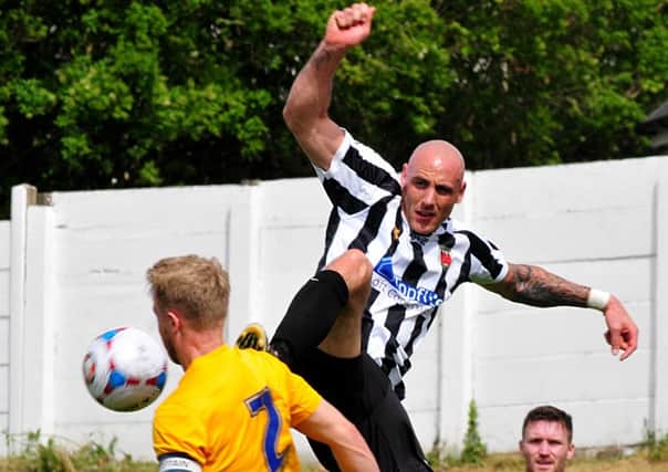 James Dean in action for Chorley