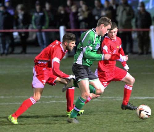Match action from Garstang's game against Charnock Richard