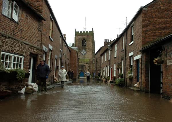 Photo Ian RobinsonFlooding on Church Street in Croston