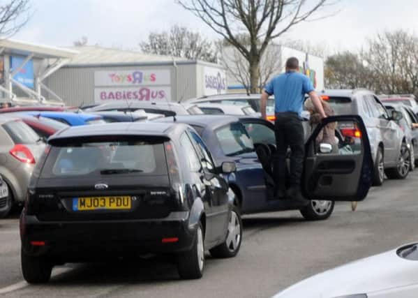 Traffic chaos on Deepdale Retail Park