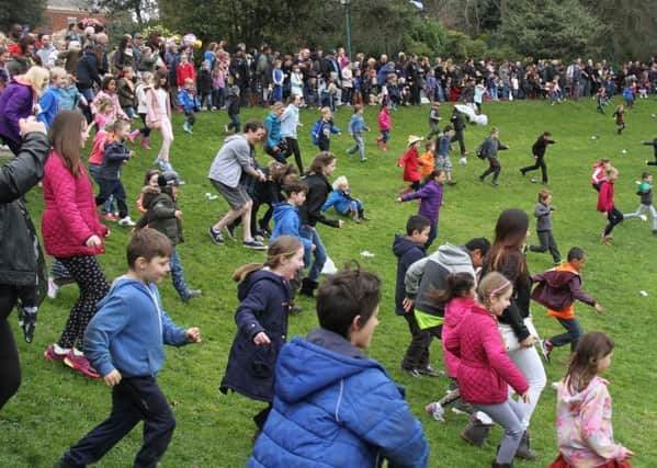 Egg Roliing at Avenham Park Easter Fun DayPictured are the annual egg rolling event.6th April 2015