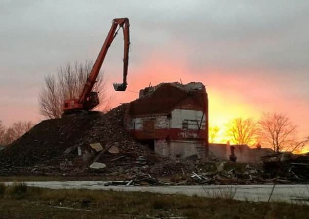 DEMOLITION SITE: The old mill was torn down in 2015. Now the site is standing idle