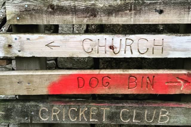 A charming sign on the ramble from Lower to Upper Slaughter