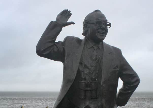 Members of the public can take selfies with the Eric Morecambe Statue as part of the new Eric art exhibition.