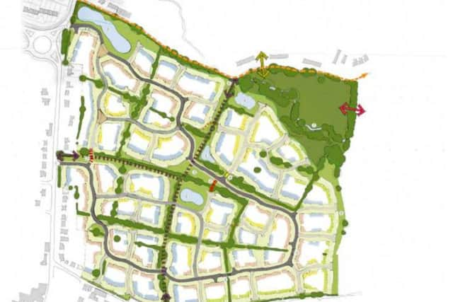 Masterplan images for a proposed development on land at
Altcar Lane and Shaw Brook Road, Leyland, adjacent to Worden Park