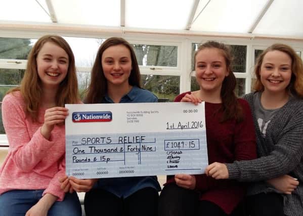 Four year 10 pupils from Garstang Community Academy walked the Preston Guild Wheel for Sport Relief. Charlotte Procter, Lucy Davies, Lorna Dunkley and Caryn Jones took 8 hours and 55 minutes to complete the 21 mile challenge.
