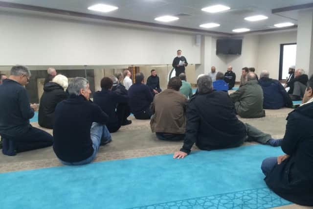 A prayer room at the  Masjid Salaam mosque in Watling Street Road