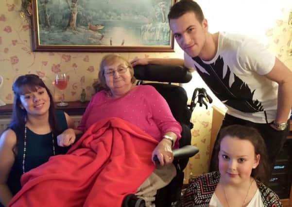 Elliott Atherton, 21, from Adlington right will take part in the Great Manchester Run in support of his grandma