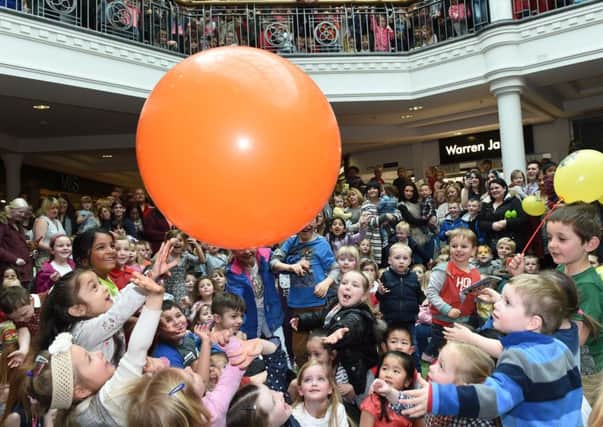 Hundreds of families turned out to see childrens TV favourite Mr Bloom at St Georges Shopping Centre in Preston.