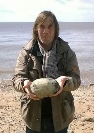 Gary Williams with what he hopes is ambergris.