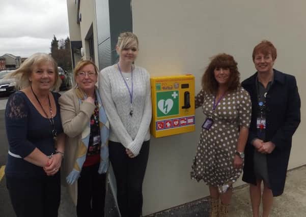 Staff at Intact have been trained to use the defibrillator