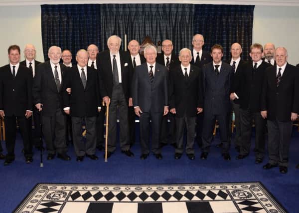 Longridge Lodge members pictured at the 50th celebrations.