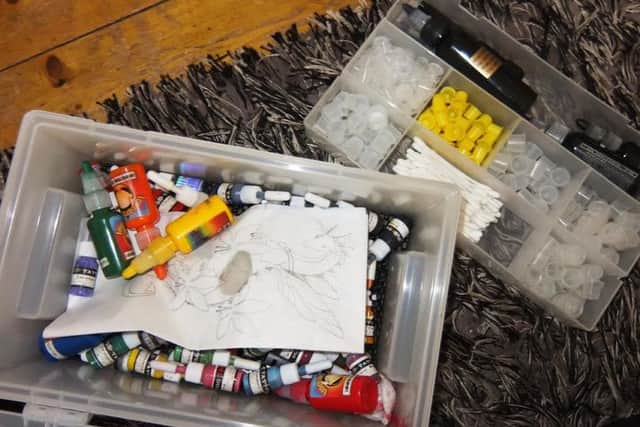 Equipment seized from Stephen Vickers, 35, of Dorman Road, Preston who has been ordered to pay a total of £1,640 after he was found guilty of operating as an illegal tattooist from his home.