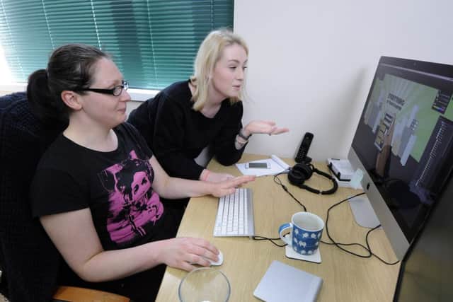 Your Workplace - Blush Digital.  Pictured is Hannah Clarke and Eleisha Cartlidge.