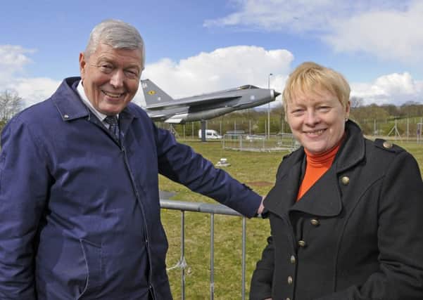 MESSAGE: Alan Johnson and Angela Eagle at BAE Systems in Lancashire