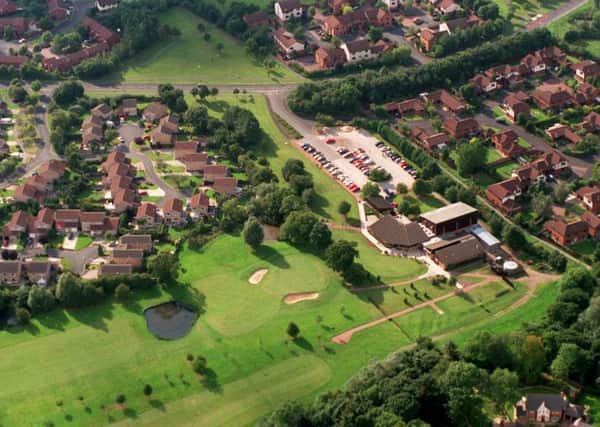 Aerial ads Ingol Golf club near Preston