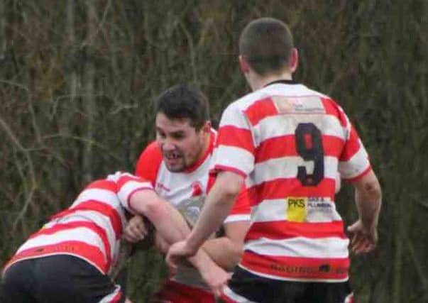 Leyland Warriors' Liam Deans in action