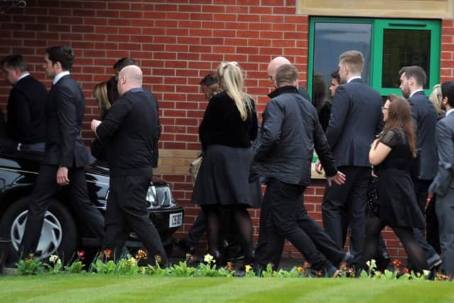 Friends and family attend the funeral of Yianni Hadjigeorgiou, who died aged 25 while studying in Sheffield.