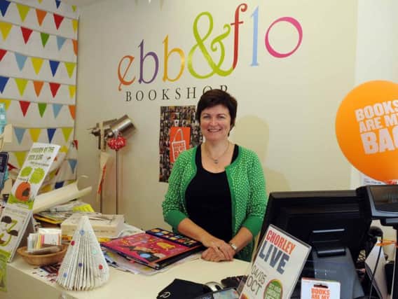 Diane Gunning, owner of Ebb and Flo Bookshop, Chorley.