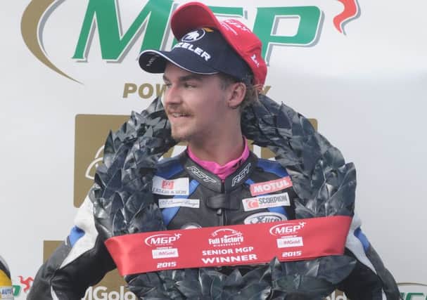 Malachi Mitchell-Thomas at the Manx Grand Prix in 2015