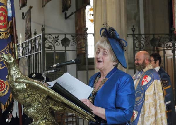 Service at Preston Minster for the outgoing Mayor of Preston, Coun Margaret McManus, 15 May 2016 Picture by Martin Cassell