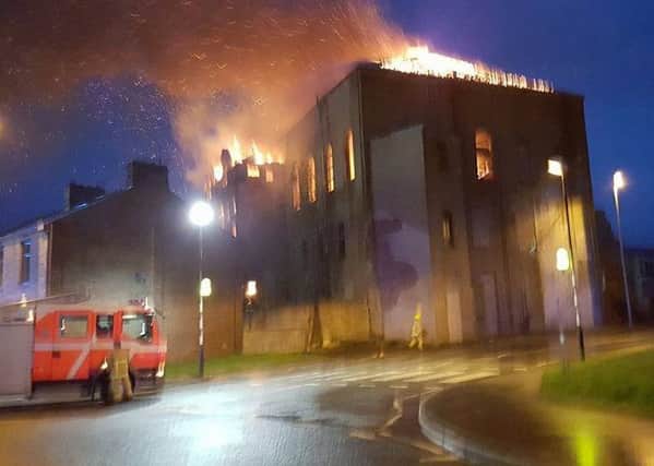 Fire at Accrington Conservative Club, Cannon Street 18/05/2016
