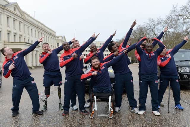 Members of the Invictus UK team at Wellington barracks, London. See letter