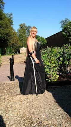 Sharon Farley-Mason, aged 48, from Adlington, owns a company called 'Glamsticks' which makes and sells designer walking sticks and crutches for diasble people.