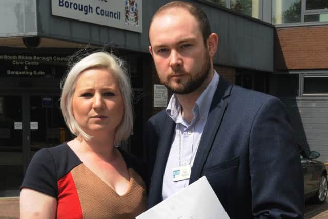 Coun Claire Hamilton and Coun Paul Wharton