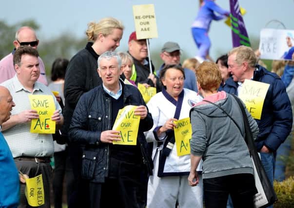 MP Lindsay Hoyle protests against Chorley A&E closure