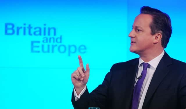 Prime Minister David Cameron makes a speech on Europe. See letters