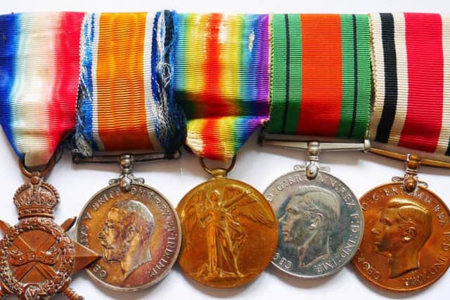 James Thomas' service medals