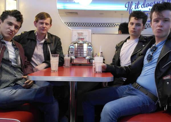 OK boys, we've got chills ...Danny's gang from Grease