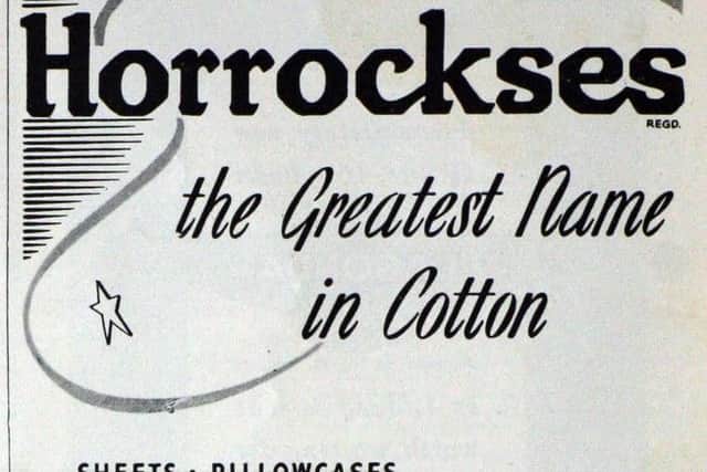 A 1946 advert for Horrockses, Prestons largest cotton mill