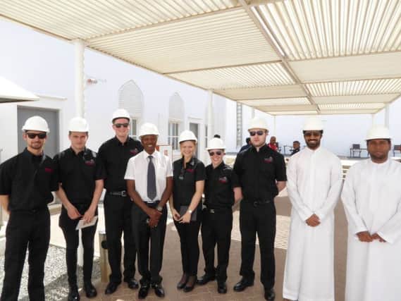 The UCLan students uin Oman