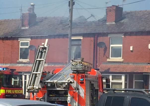 Roof fire in Somerset Road, Leyland