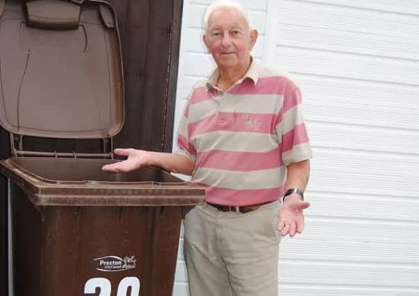 Peter Pringle with his brown bin