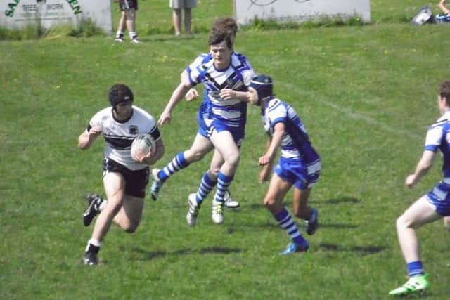 Joe Sharrat in action for Chorley Panthers