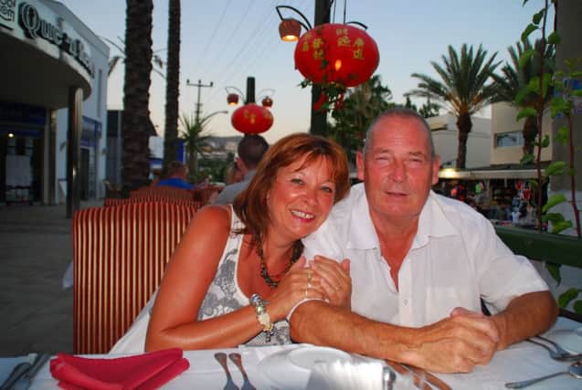 Jakki Smith and John Bulloch. Jakki is taking the government to court for breaching her human rights after she was denied bereavement damages when her partner died - because they were not married.