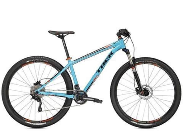 Lancashire Police appeal: The blue Trek mountain bike was stolen from Danesway, Heath Charnock in Chorley.