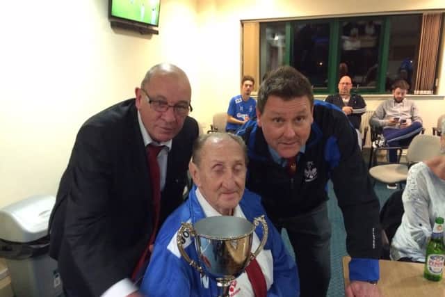 Bert Wilkinson achieved his dream in 2015 as his beloved Coppull United won the Lancashire Amateur Shield under manager David Haughton.