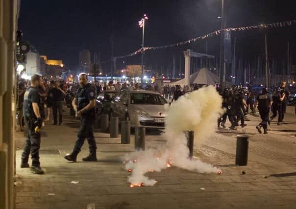 England fans were caught up in violence in Marseille on Thursday night