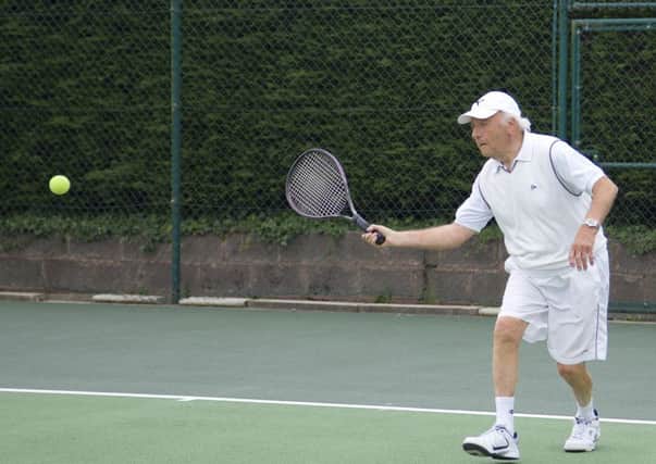 90 y old George Ramsden still playing tennis