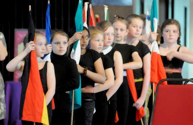 Pupils from English Martyrs School perform during dress reherals for the Preston Schools Music Festival at the Guild Hall