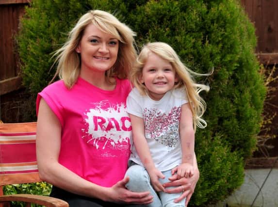 Photo: David Hurst
Race For Life Special
Leanne Whyman of Arnott Road, Preston with her daughter Annabelle