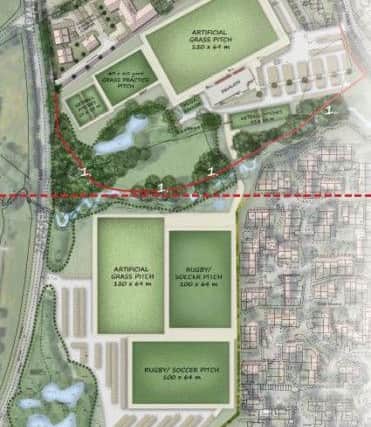 Proposed plans for new sports facilities on Westway playing fields in Chorley