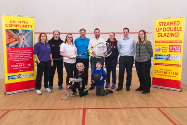 The grand unveiling of the squash centre of excellence for deaf children