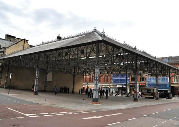 View of the revamped Preston Fish market canopy