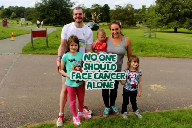 Ben Ashworth who has terminal bowel cancer and has completed six marathons in six months
